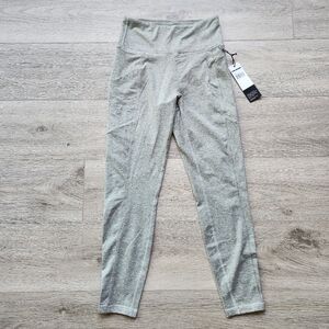 Zobha Green Leggings Womens Small Yoga Pants Heathered Vetiver Nwt